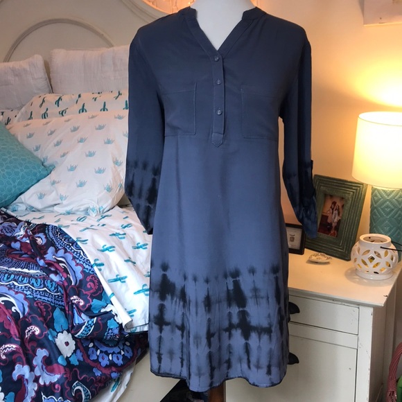 Tie dye dress. Blue - Picture 1 of 6